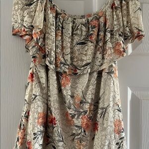 Floral Lace Off-Shoulder Dress